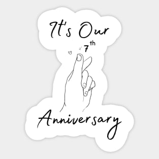 It's Our Seventh Anniversary Sticker